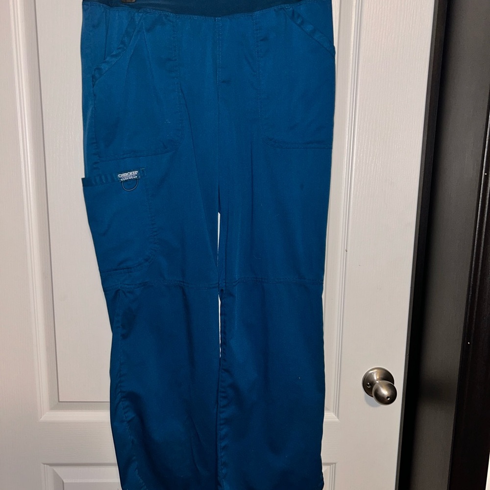 Cherokee Workwear Caribbean Blue Scrub pants